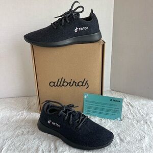Allbirds Black Sneakers with TikTok Logo New With Box Women Size 9